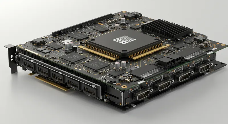 Chip Gemini da Google processando dados neurais com representação visual de redes neurais em azul e verde.