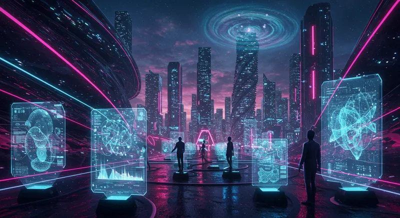 Representação visual de criptografia pós-quântica protegendo dados digitais