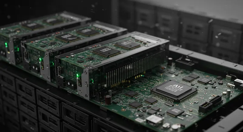 Processador dedicado para IA mostrando sua arquitetura interna especializada.