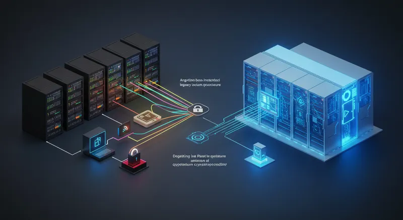 Engenheiro de segurança trabalhando na migração de sistemas legados para criptografia pós-quântica.